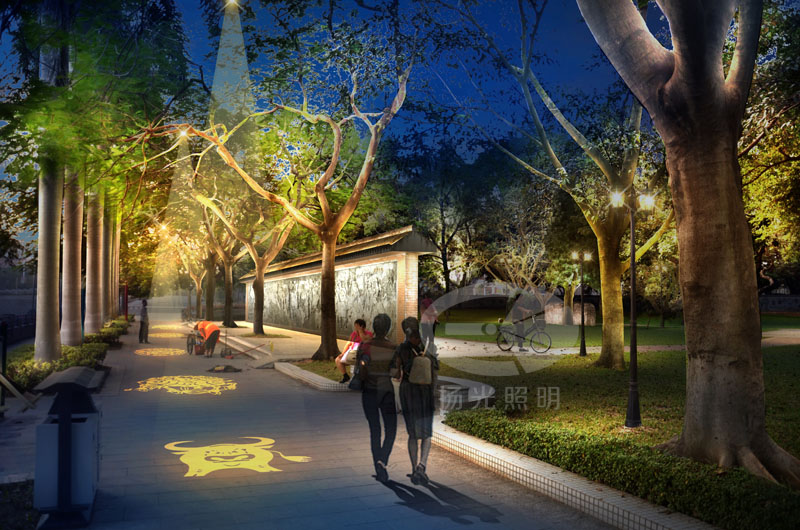 創(chuàng)意公園照明設(shè)計(jì)效果圖1
