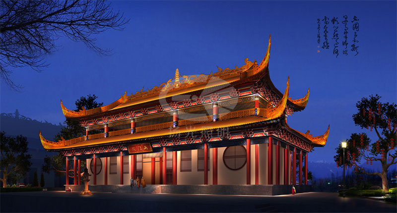 古代建筑照明設(shè)計(jì)效果圖一