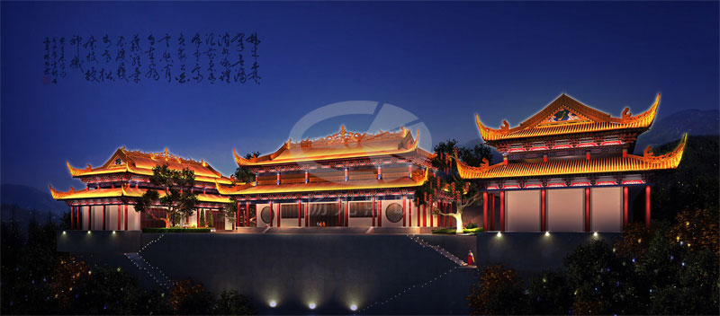 古代建筑照明設(shè)計(jì)效果圖二