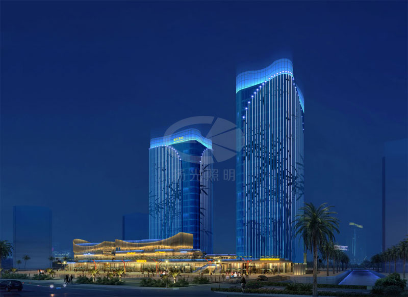 城市建筑照明工程效果圖一