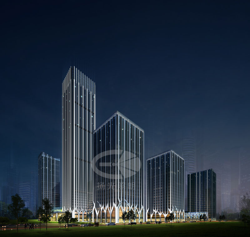 建筑夜景亮化設(shè)計(jì)立面圖