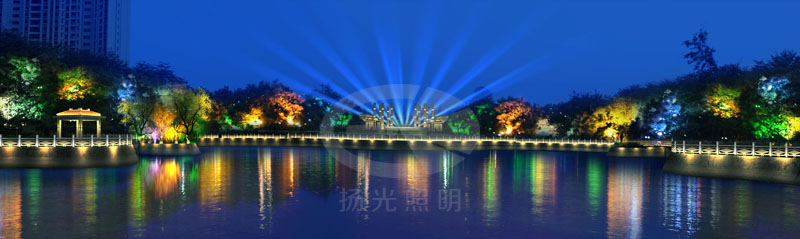 戶外廣場照明亮化設計效果圖