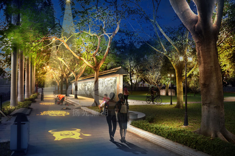 社區(qū)夜景照明設(shè)計(jì)效果圖
