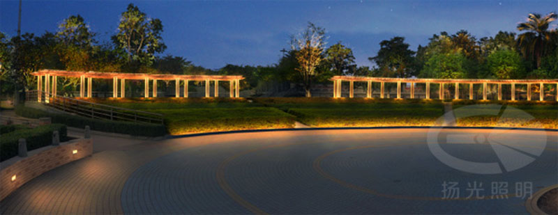 城市廣場(chǎng)燈光照明設(shè)計(jì)效果圖