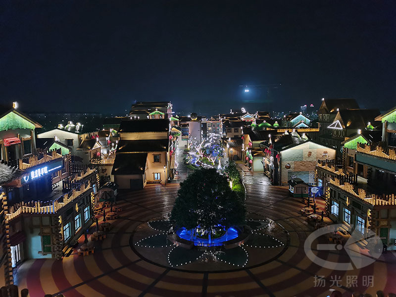 文旅景區(qū)景觀亮化工程夜景圖