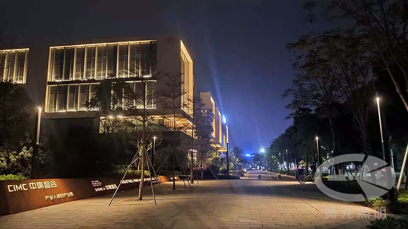 產(chǎn)業(yè)園亮化工程夜景圖