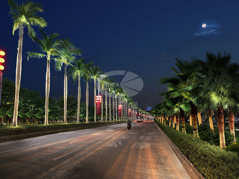 道路亮化設(shè)計(jì)效果圖