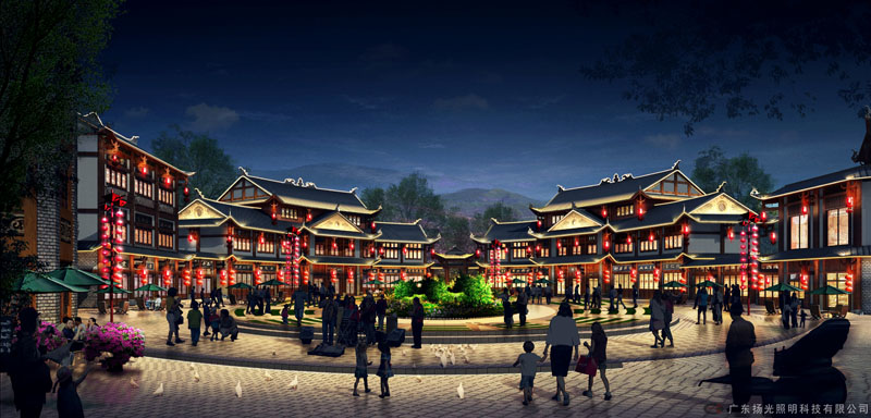 古鎮(zhèn)亮化設(shè)計效果圖