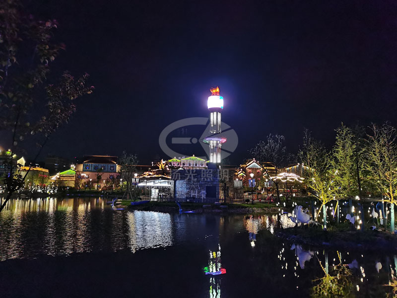景區(qū)照明夜景圖