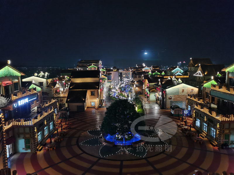 景區(qū)夜景燈光工程實(shí)拍圖