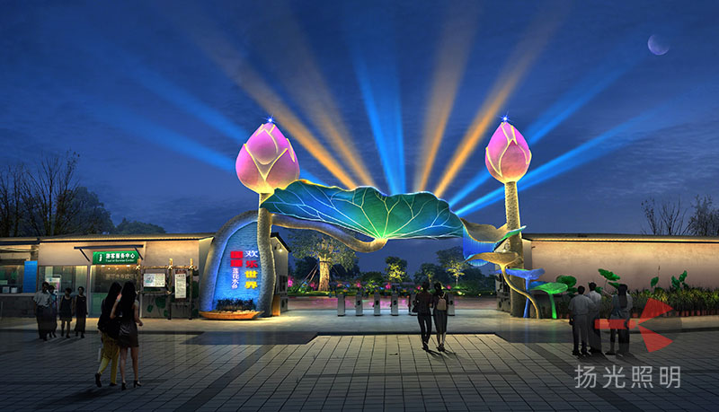 主題樂園夜景照明設(shè)計(jì)效果圖
