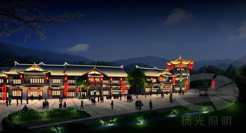 旅游小鎮(zhèn)照明設(shè)計(jì)效果圖