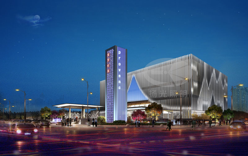 旅店亮化設(shè)計效果圖