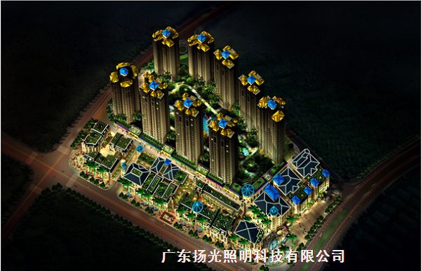 廣西南寧盛天華府夜景照明方案