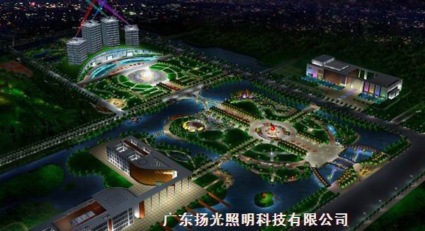 三門(mén)縣行政中心廣場(chǎng)亮化工程