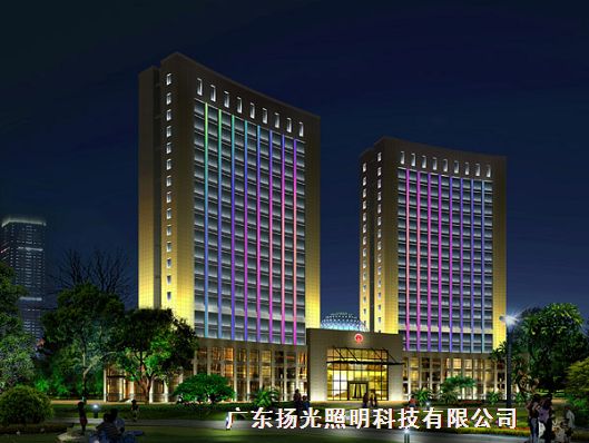 贛州市章貢區(qū)行政中心大樓夜景照明