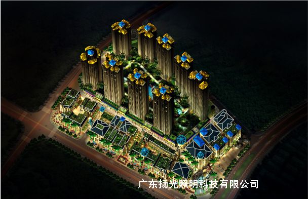 廣西南寧盛天華府亮化工程