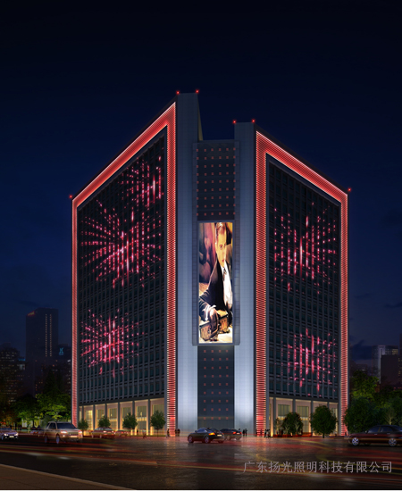 四川傳媒大廈夜景照明設(shè)計(jì)