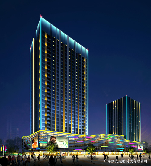 廣西桂林恒大廣場(chǎng)夜景照明