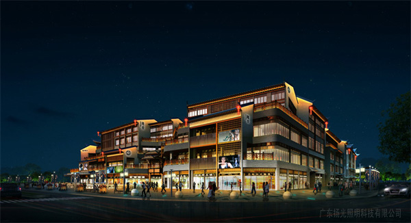 廣西桂林陽(yáng)朔戲樓燈光亮化