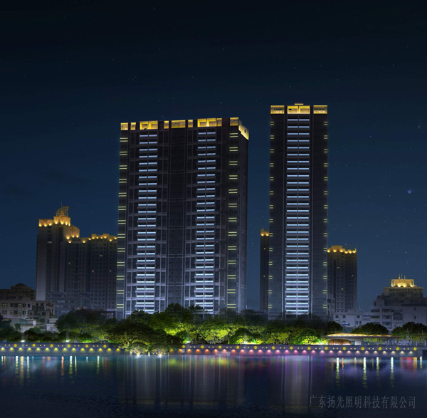 順德德勝河夜景照明