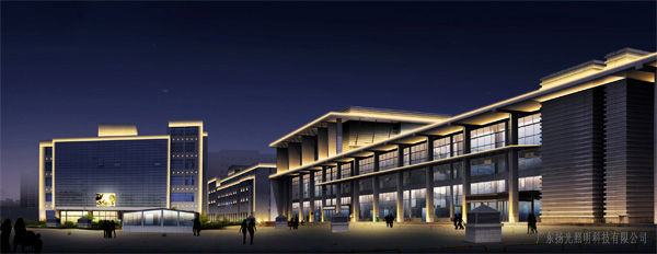 寧夏銀川醫(yī)藥批發(fā)市場(chǎng)景觀亮化